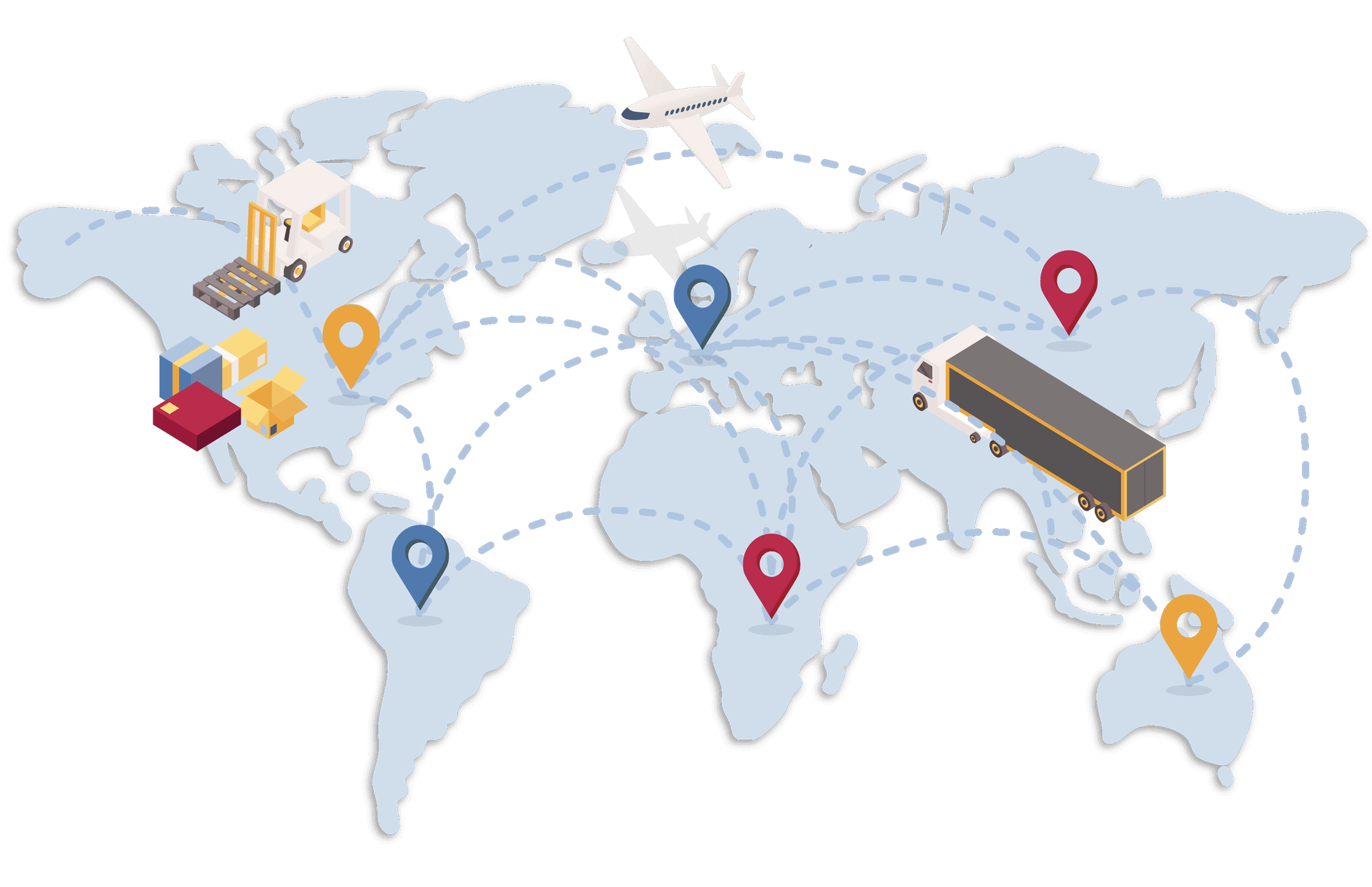 International goods shipment tracking